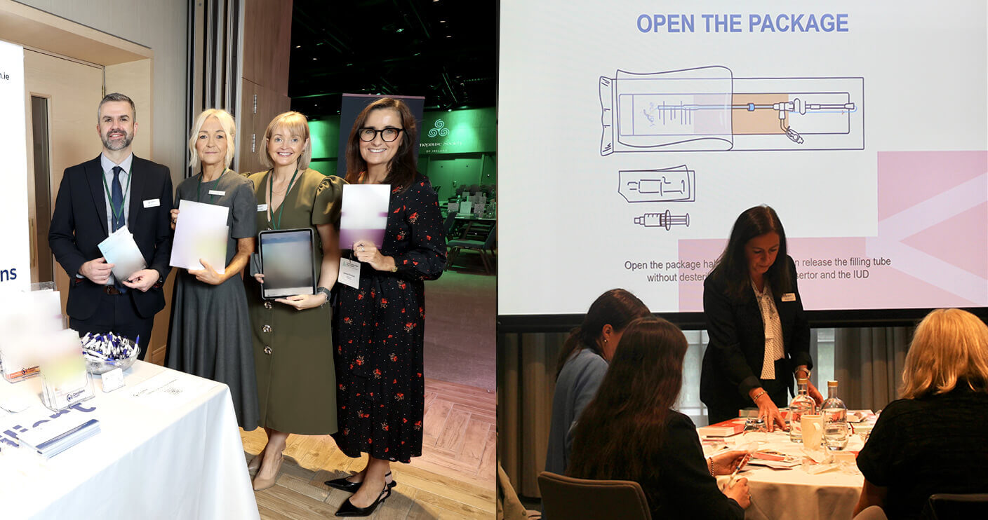 Staff at exhibition and training event